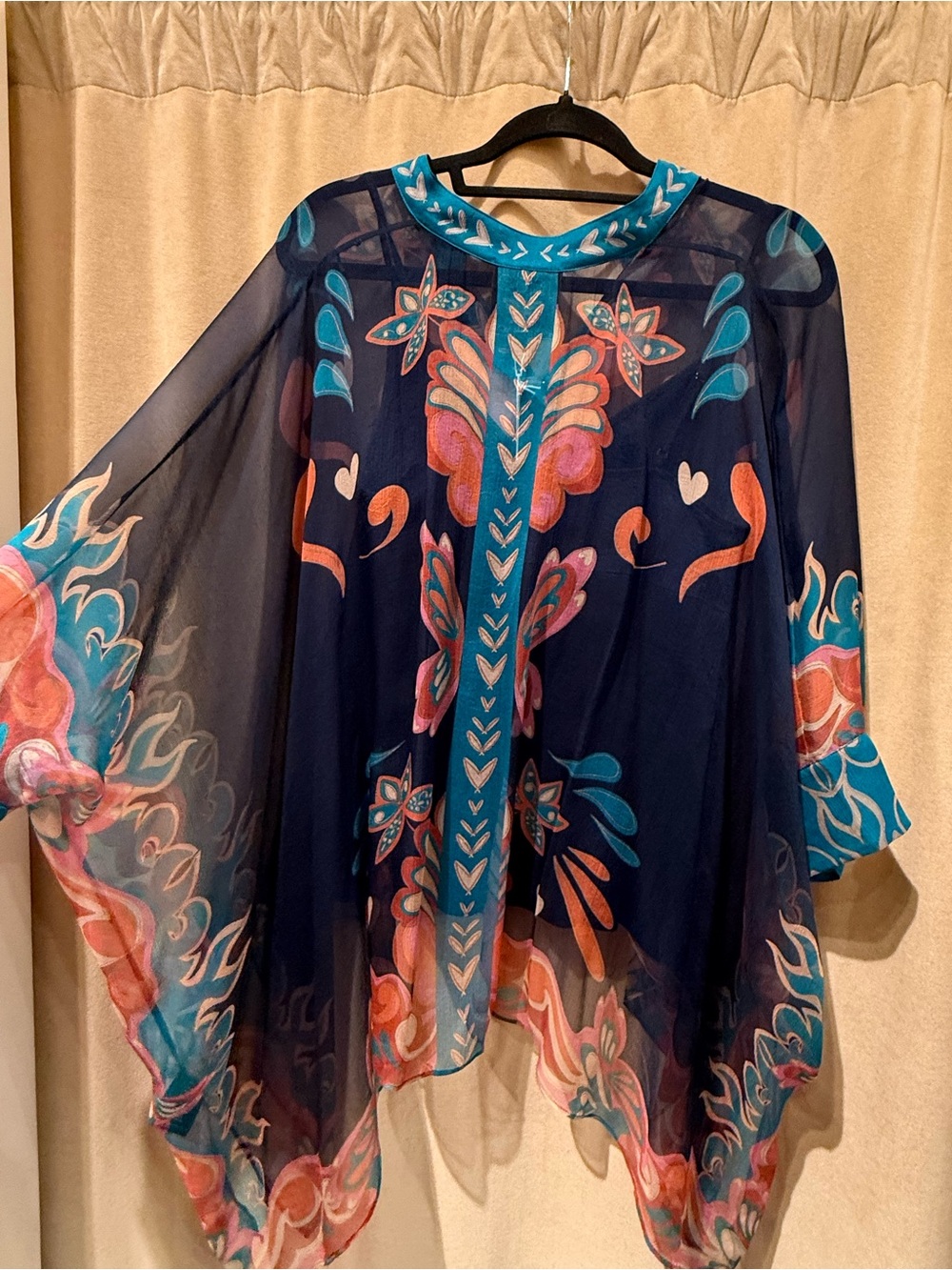 Jade by Johnny Was Katia oversized Silk Blouse - Picture 8 of 9